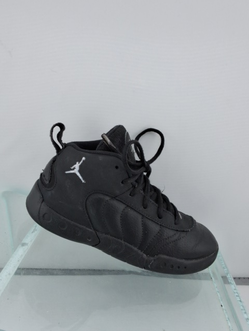 Jordan Black High-Top Kids' Sneaker with White Jumpman